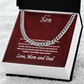 To My Amazing Son - Cuban Link Chain