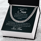 To My Amazing Son - Cuban Link Chain