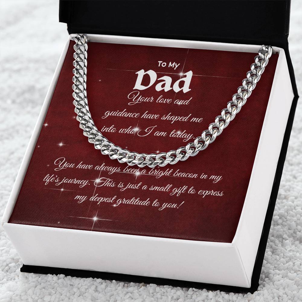 To My Dad - Cuban Link Chain