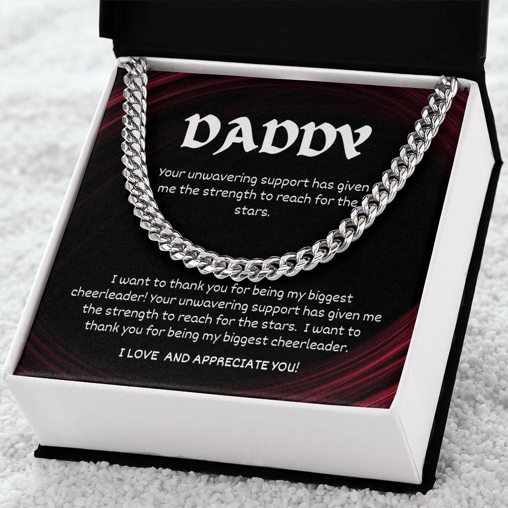 To My Daddy - Cuban Link Chain