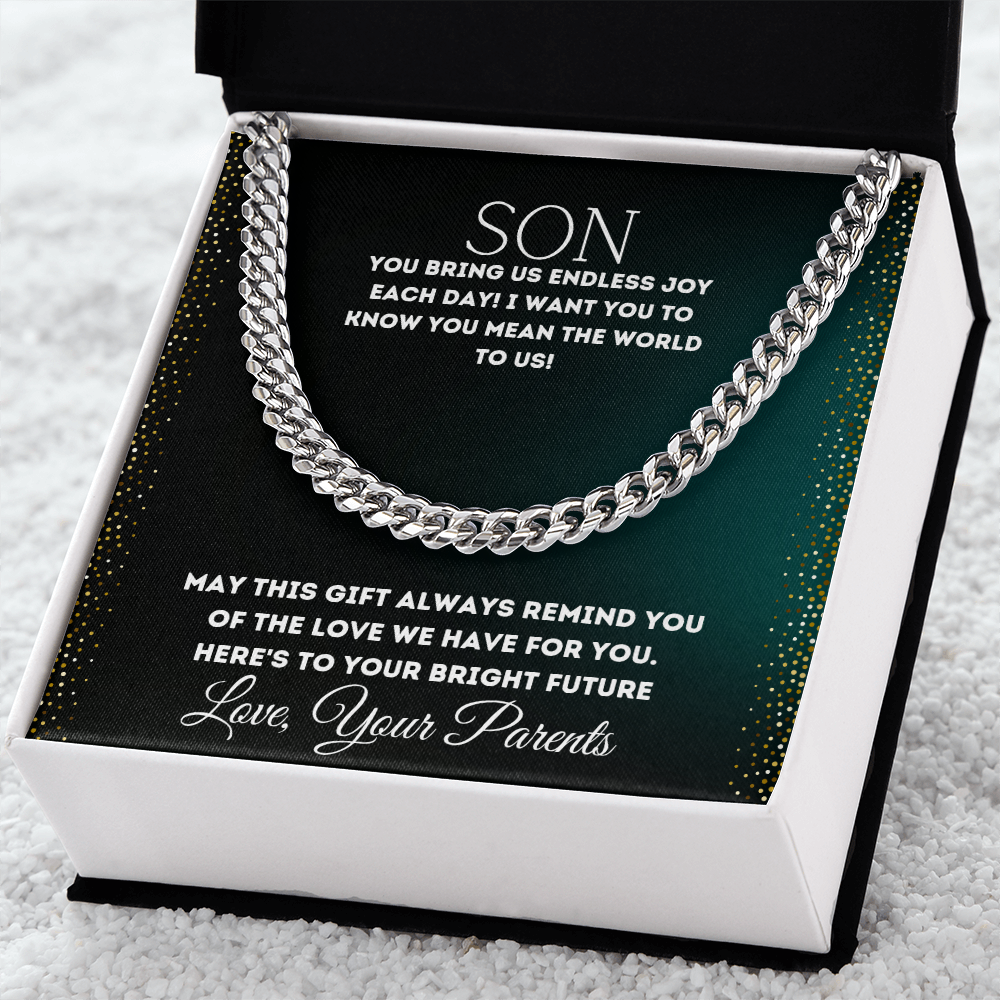 To My Son - Cuban Link Chain