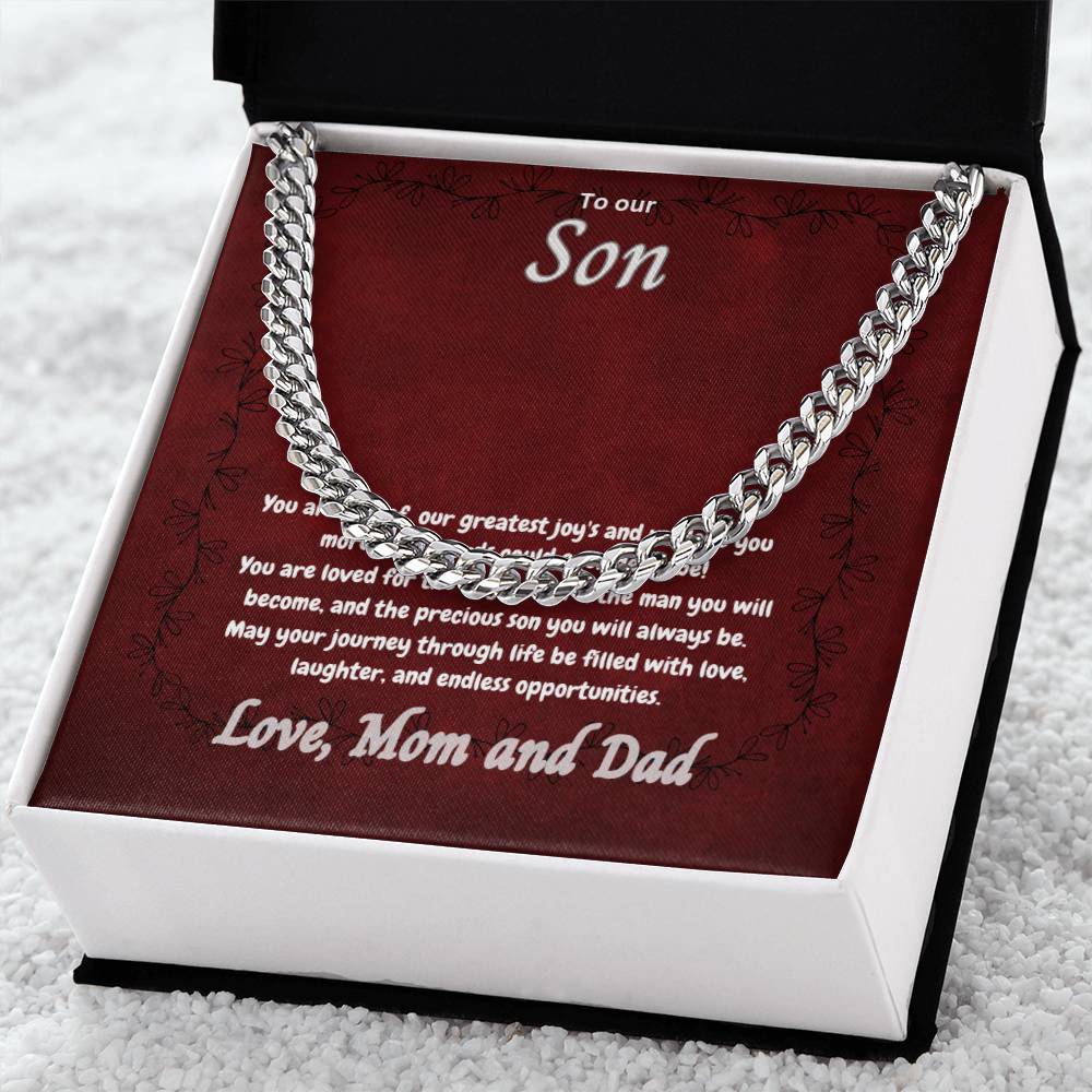 To Our Son - Cuban Link Chain