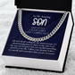 To My Amazing Son - Cuban Link Chain