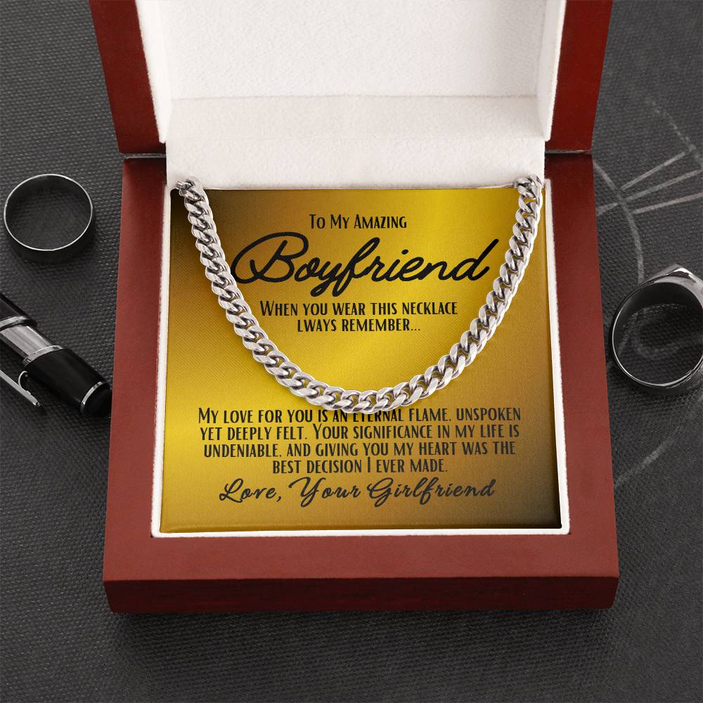 To My Boyfriend - Cuban Link Chain