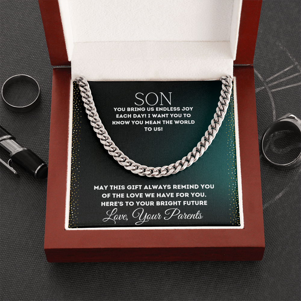 To My Son - Cuban Link Chain