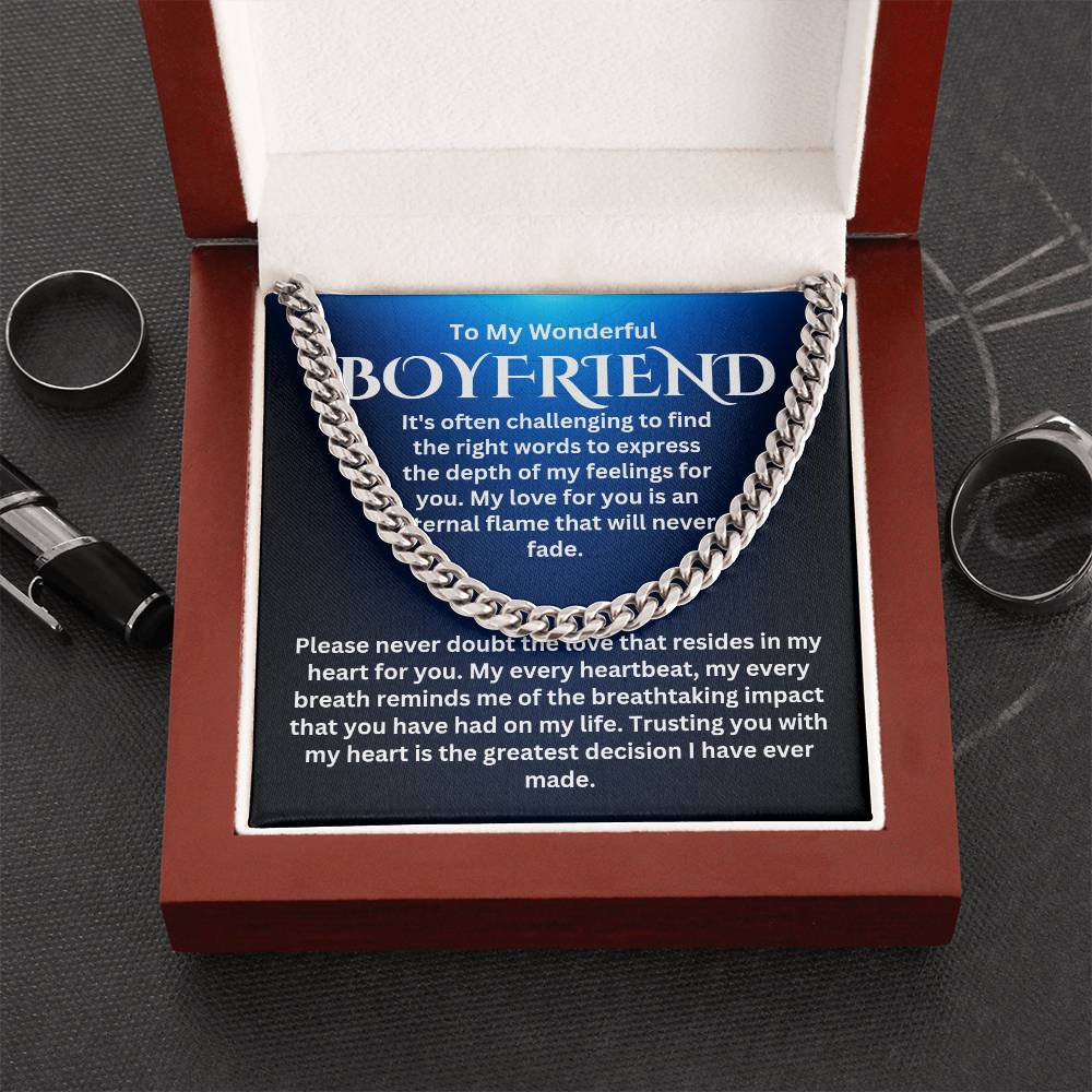 To My Boyfriend - Cuban Link Chain