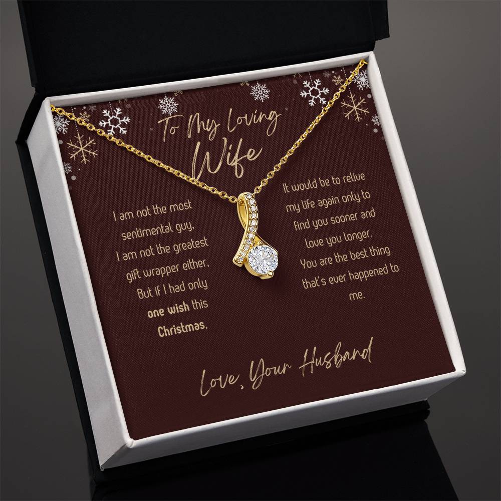 To My Loving Wife - Christmas - Alluring Beauty Necklace