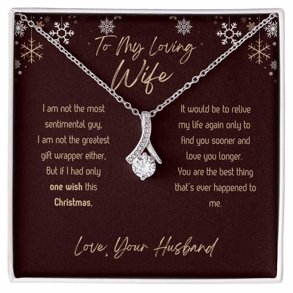 To My Loving Wife - Christmas - Alluring Beauty Necklace