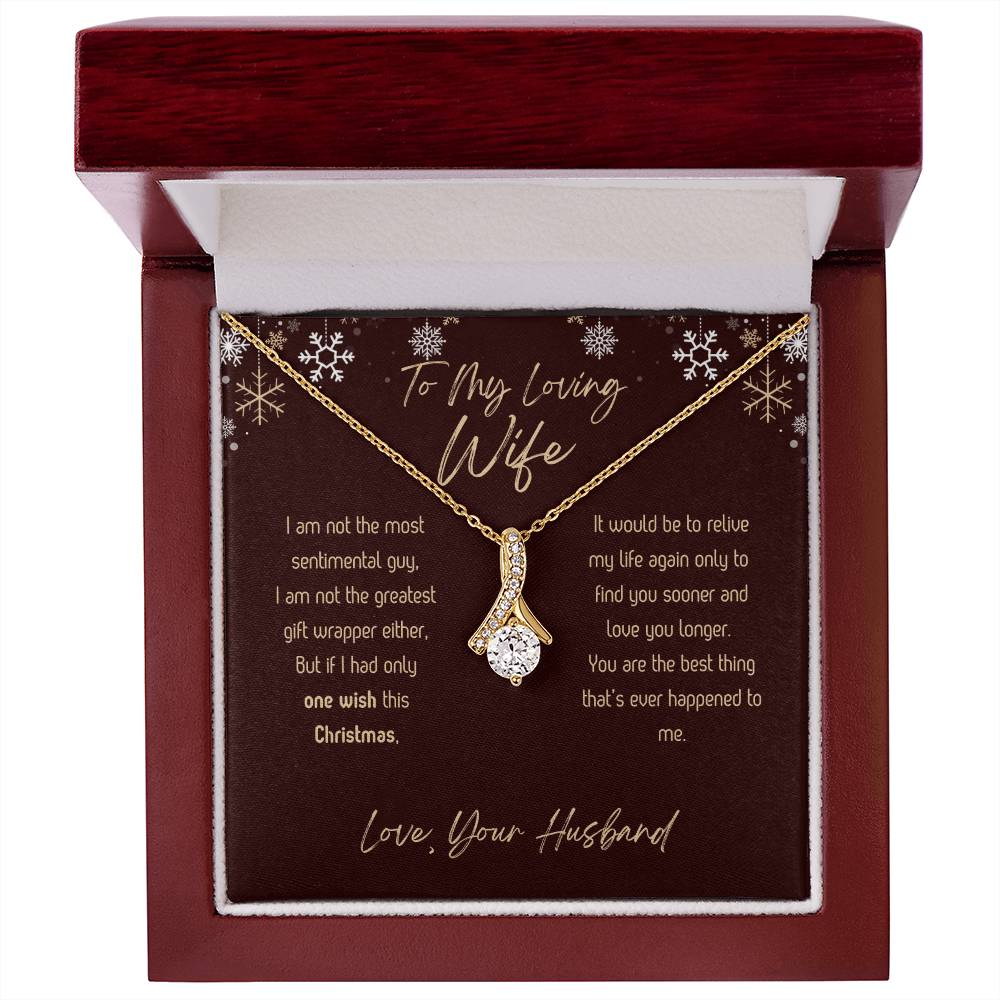 To My Loving Wife - Christmas - Alluring Beauty Necklace