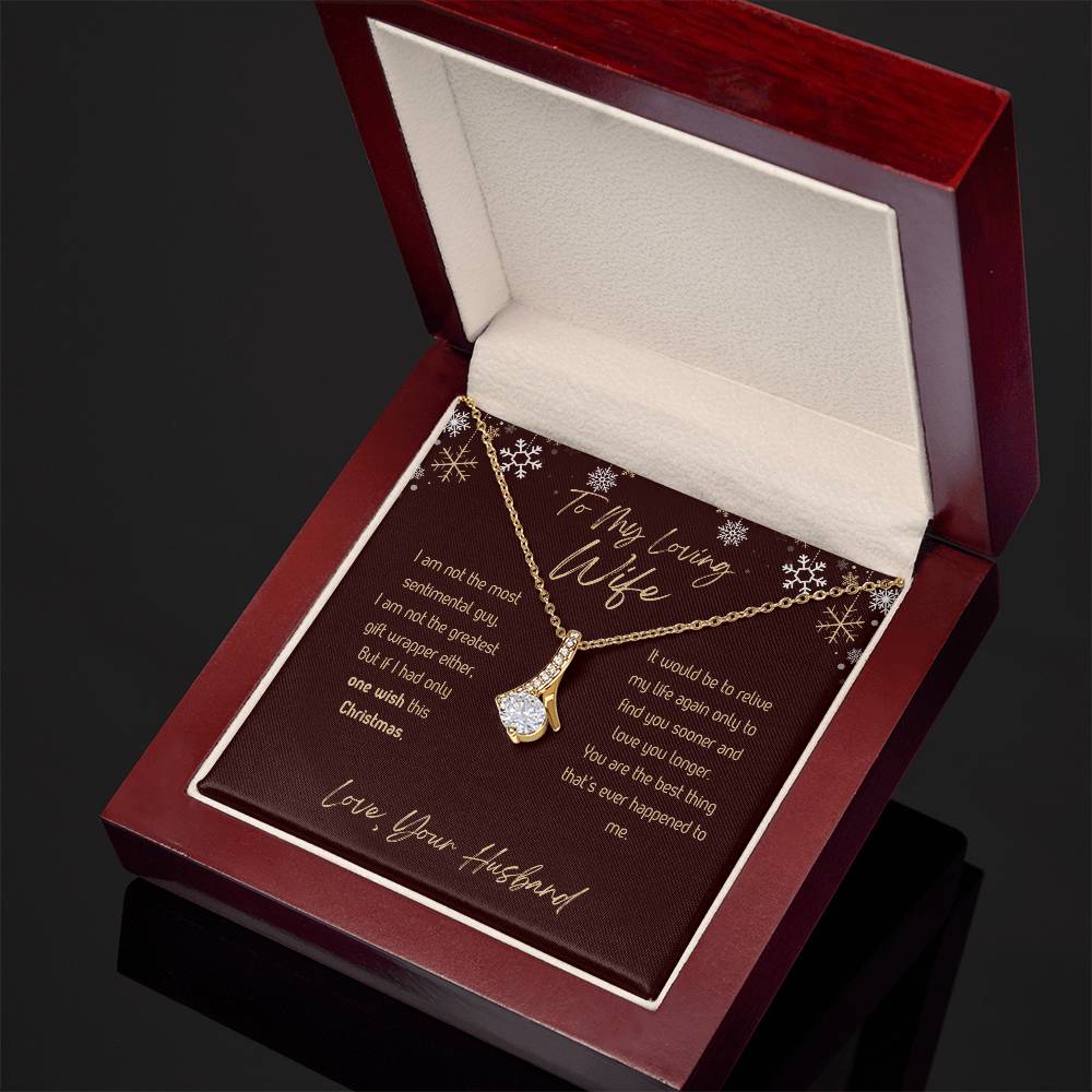 To My Loving Wife - Christmas - Alluring Beauty Necklace