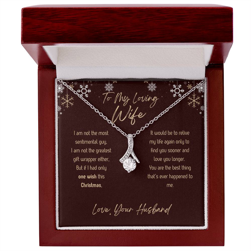 To My Loving Wife - Christmas - Alluring Beauty Necklace