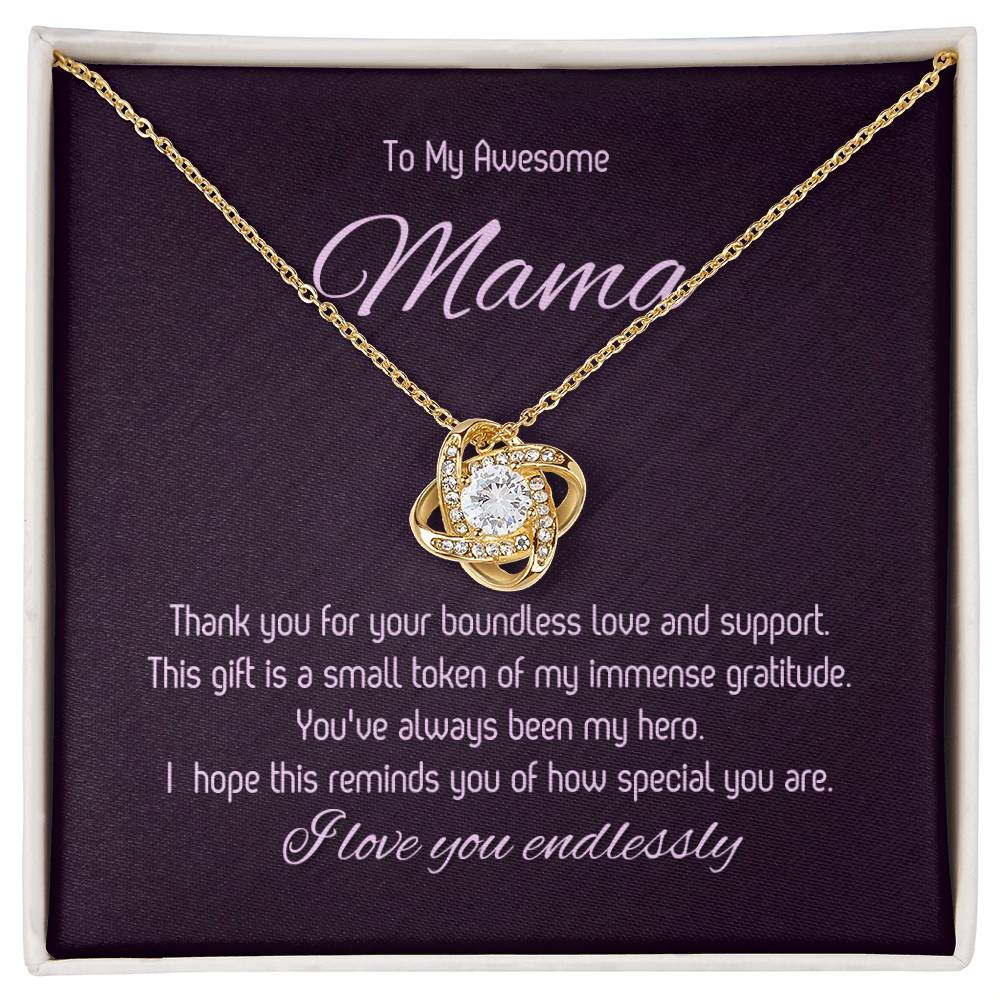 To My Mom - Love Knot Necklace