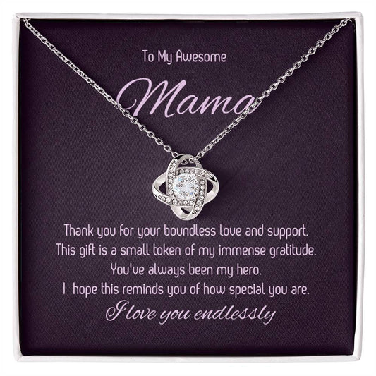 To My Mom - Love Knot Necklace