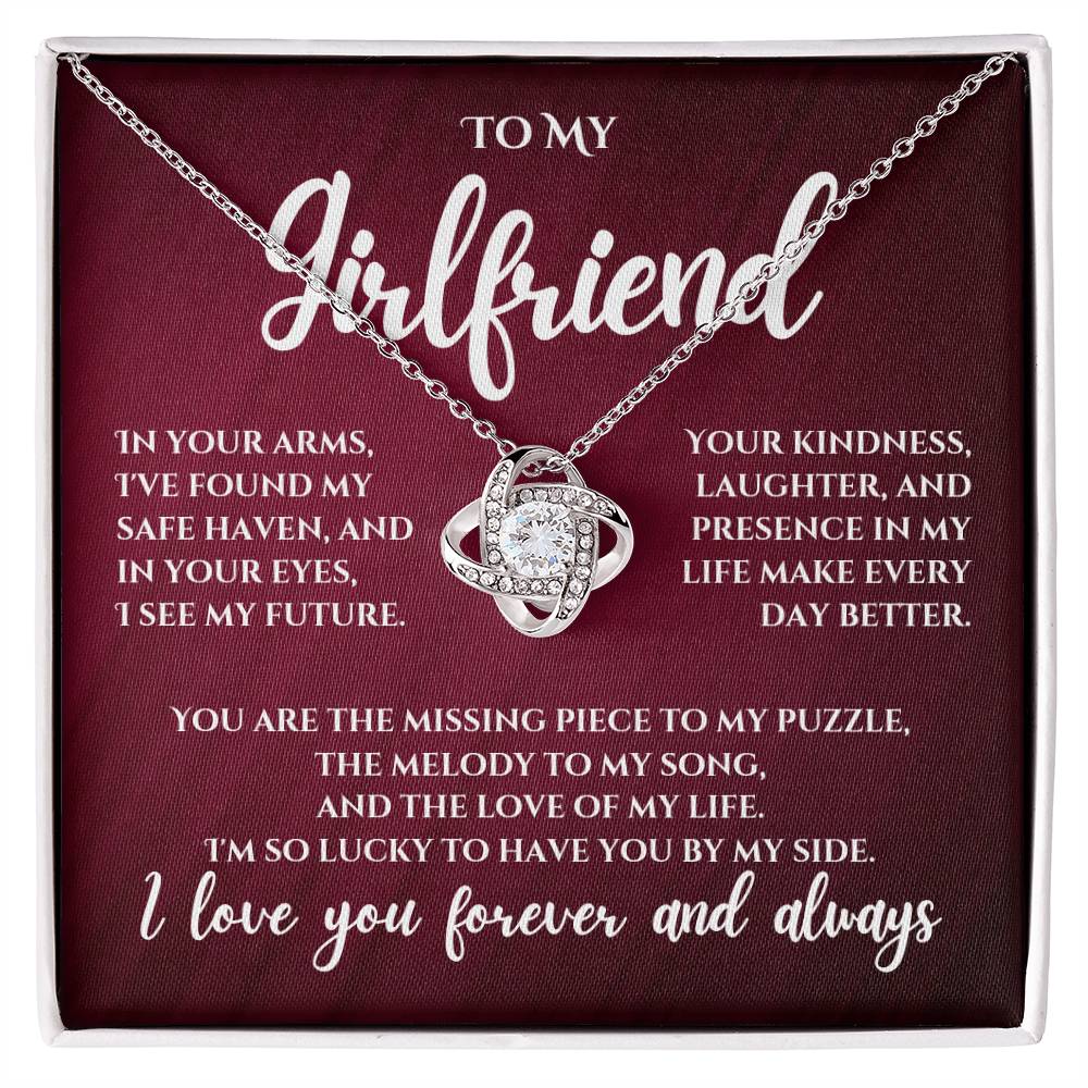 To My Girlfriend - Love Knot Necklace