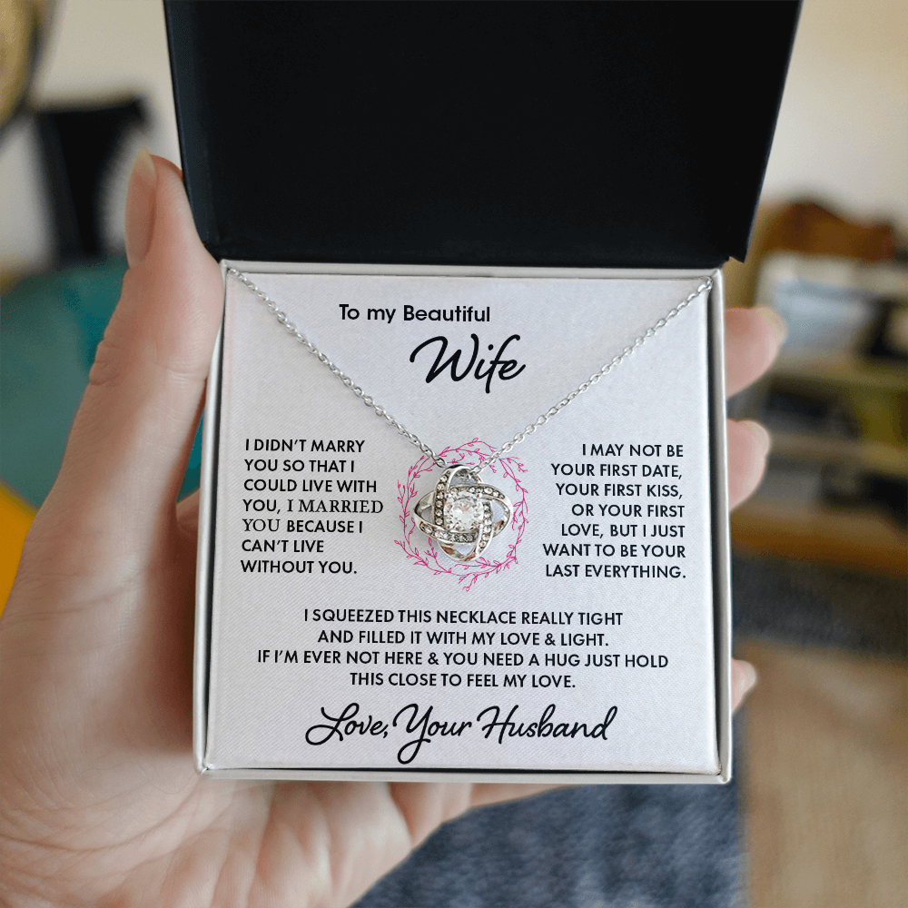 To My Wife - Love Knot Necklace