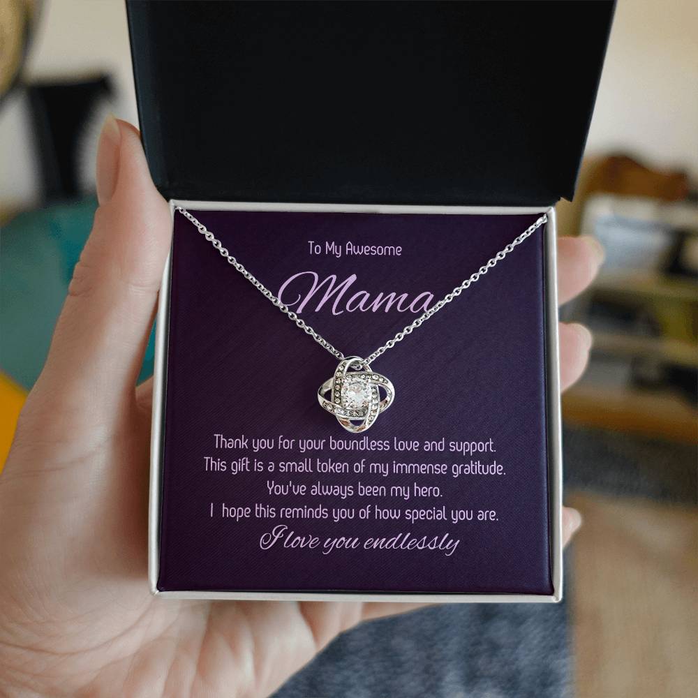 To My Mom - Love Knot Necklace