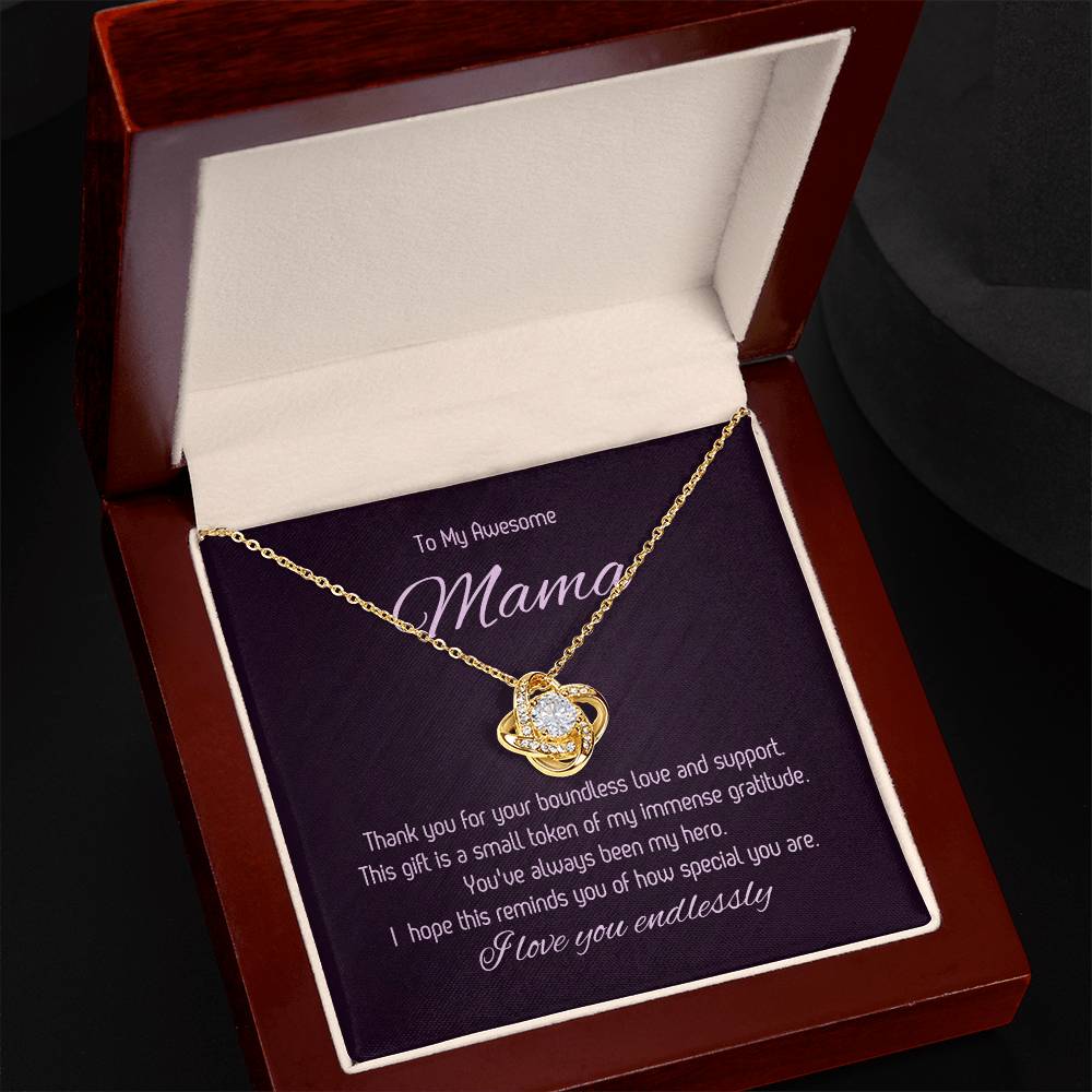 To My Mom - Love Knot Necklace