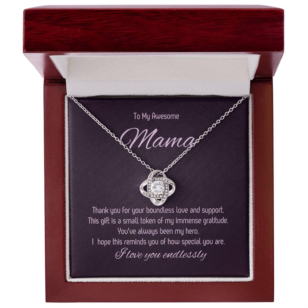 To My Mom - Love Knot Necklace