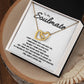 To My Soulmate - Interlocking Hearts Necklace