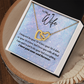 To My Wife - Interlocking Hearts Necklace