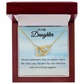 To My Daughter - Interlocking Hearts Necklace