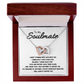 To My Soulmate - Interlocking Hearts Necklace