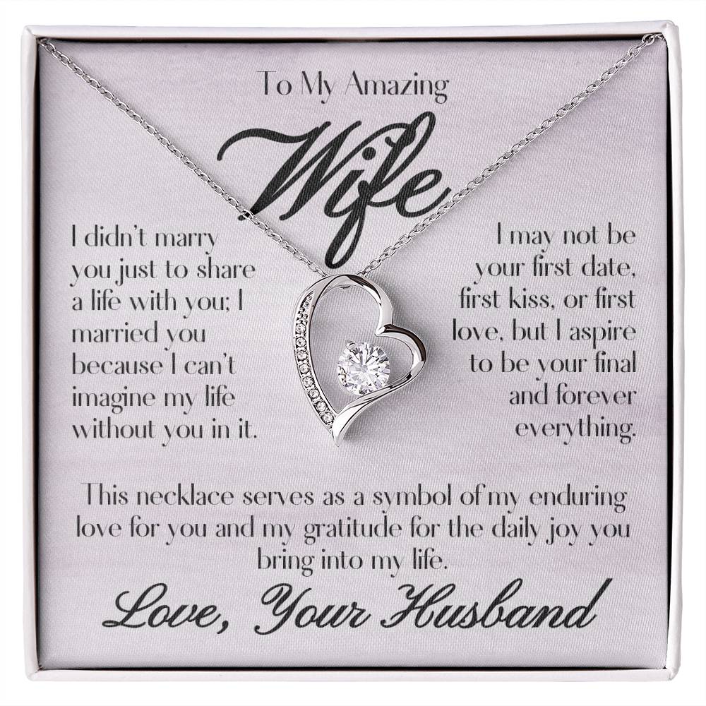 To My Amazing Wife - Forever Love Necklace