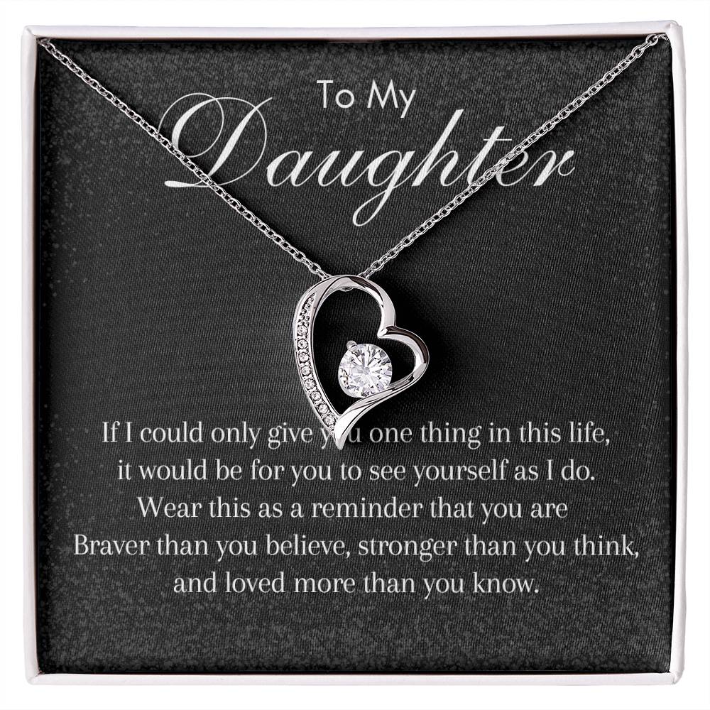 To My Daughter - Forever Love Necklace