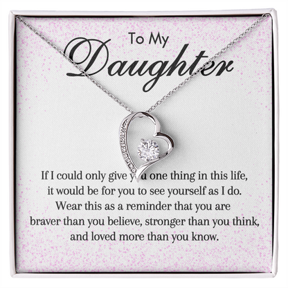 To My Daughter - Forever Love Necklace