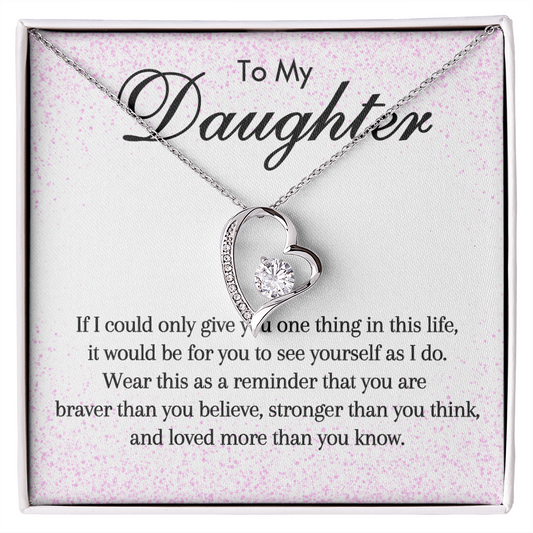 To My Daughter - Forever Love Necklace