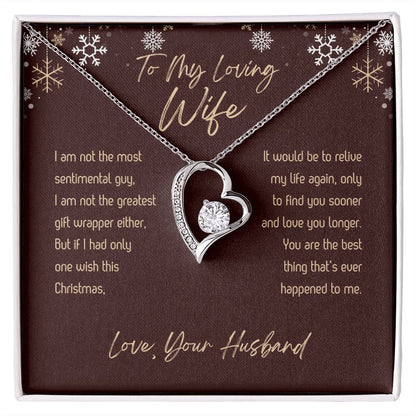 To My Wife - Forever Love Necklace - Christmas