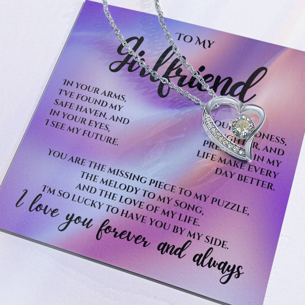 To My Girlfriend - Forever Love Necklace