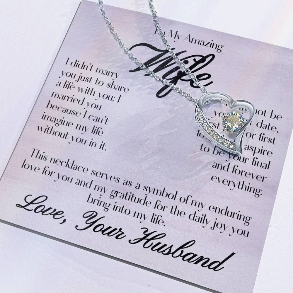 To My Amazing Wife - Forever Love Necklace