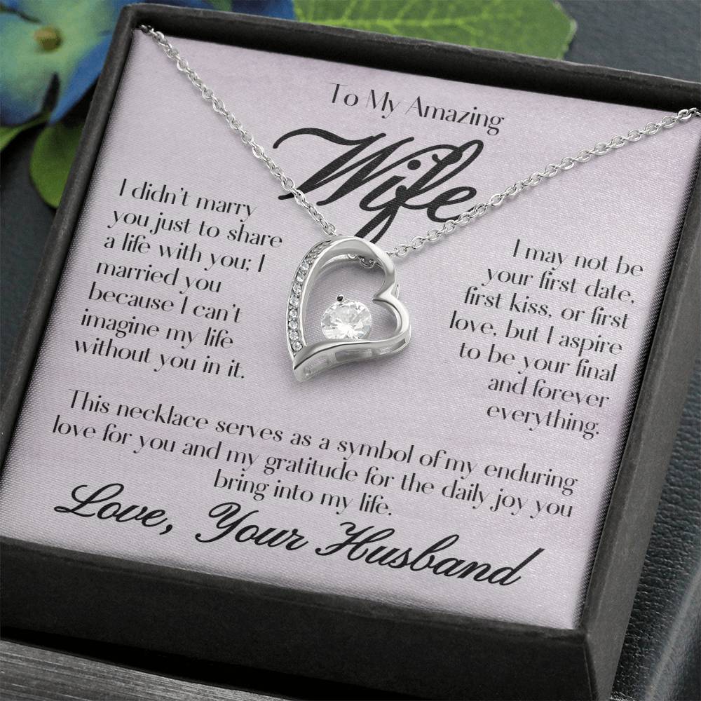 To My Amazing Wife - Forever Love Necklace