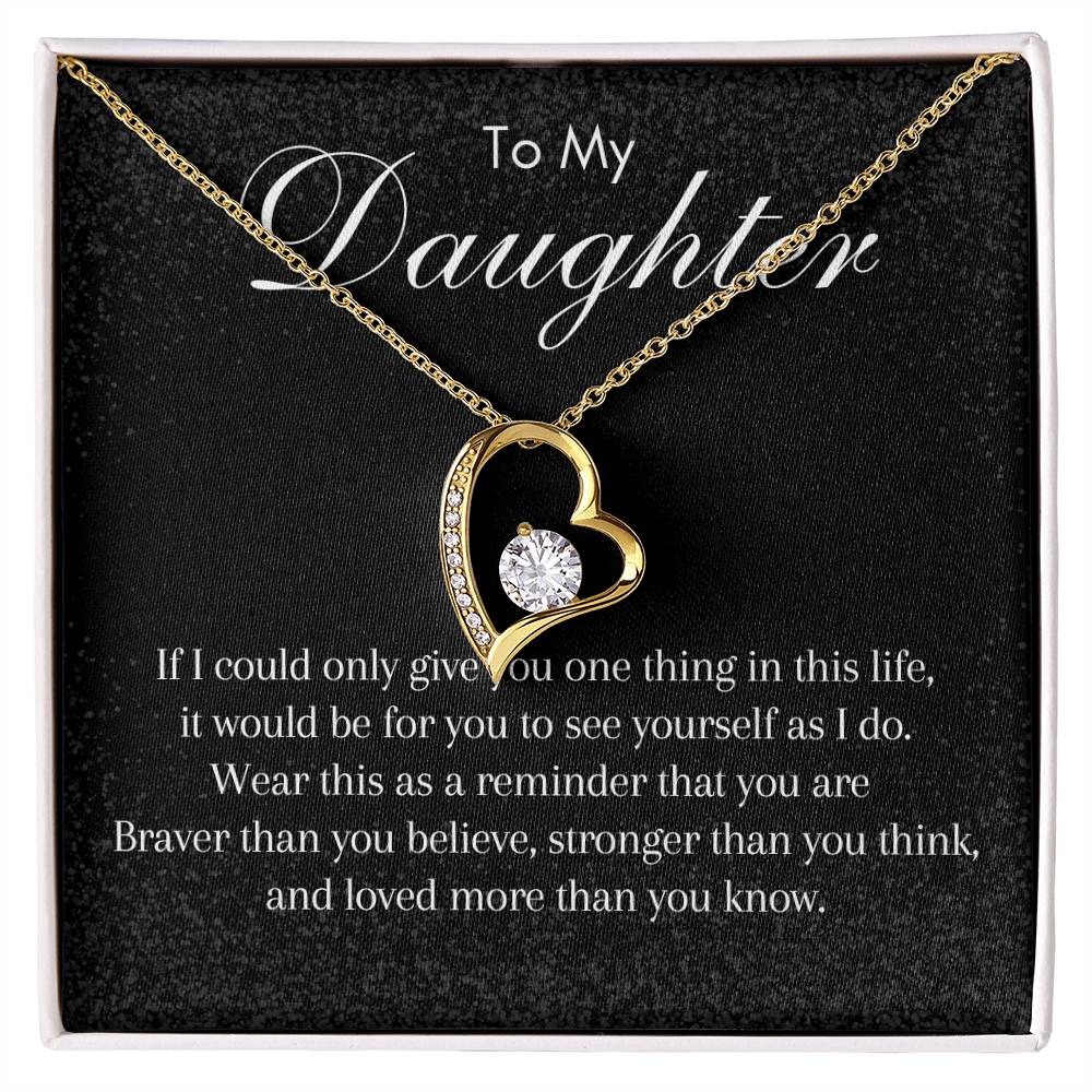 To My Daughter - Forever Love Necklace