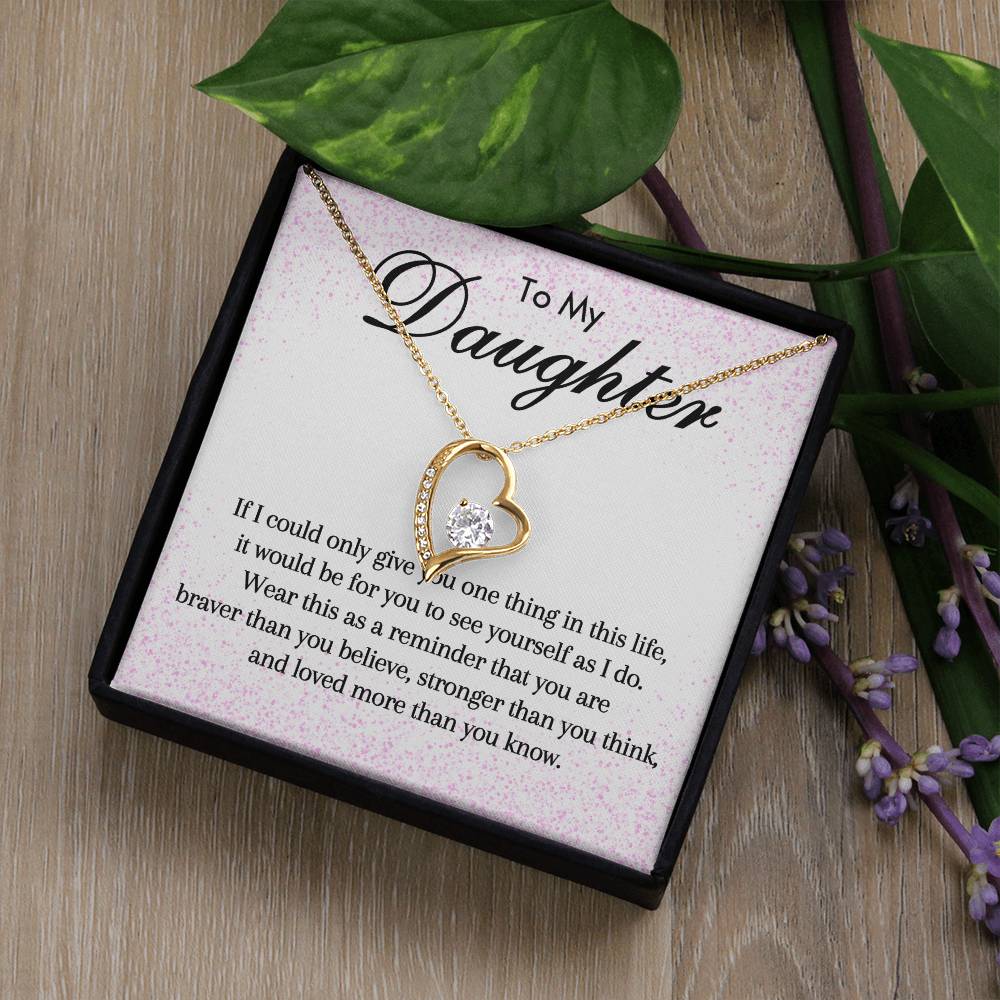 To My Daughter - Forever Love Necklace