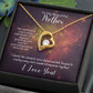 To My Beautiful Mother - Forever Love Necklace